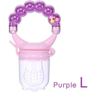 Baby Fresh Food Feeder Safety Infant Pacifiers Fresh Fruit Nibbler Rotating Mills Chew Fruit Nipples Grinder Feeding Toys