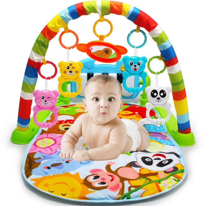 Baby Play Mat Kids Rug Educational Puzzle Carpet With Piano Keyboard And Cute Animal Playmat Baby Gym Crawling Activity Mat Toys