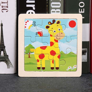 Montessori Toys Educational Wooden Toys for Children Early Learning Puzzles Kids Intelligence Animal Match Teaching Aids