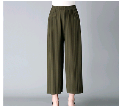 2019 Vadim Sweatpants Pleated Skirt Pants Home Wide Leg Trousers Pregnant And Postpartum Preferred Cute Mom Maximum Waist 140cm