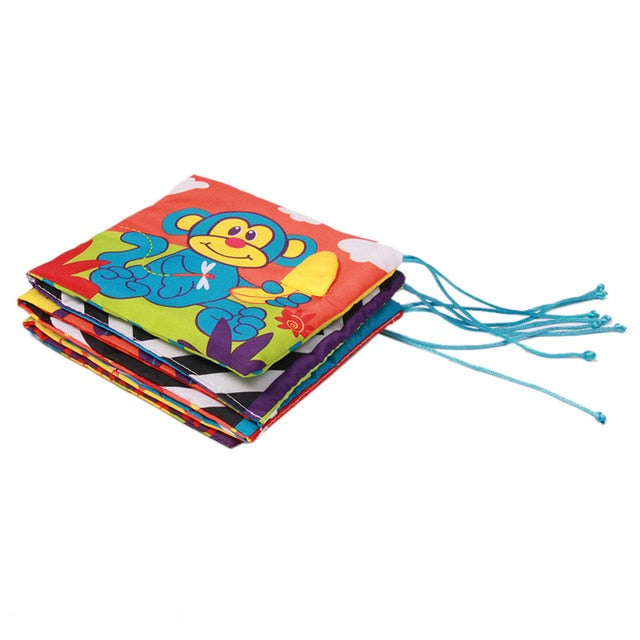Baby Toys Knowledge Baby Cloth Book Around Multi-touch Multifunction Fun And Double Colorful Newborn Bed Bumper 0-12 Months